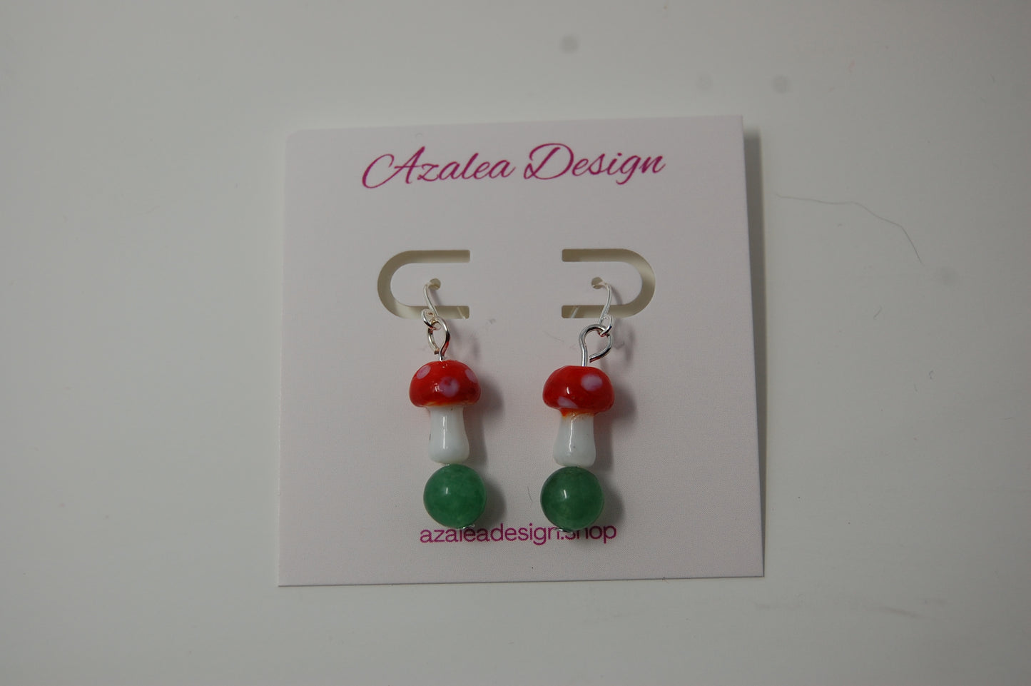 Red Mushroom Dangle Earrings