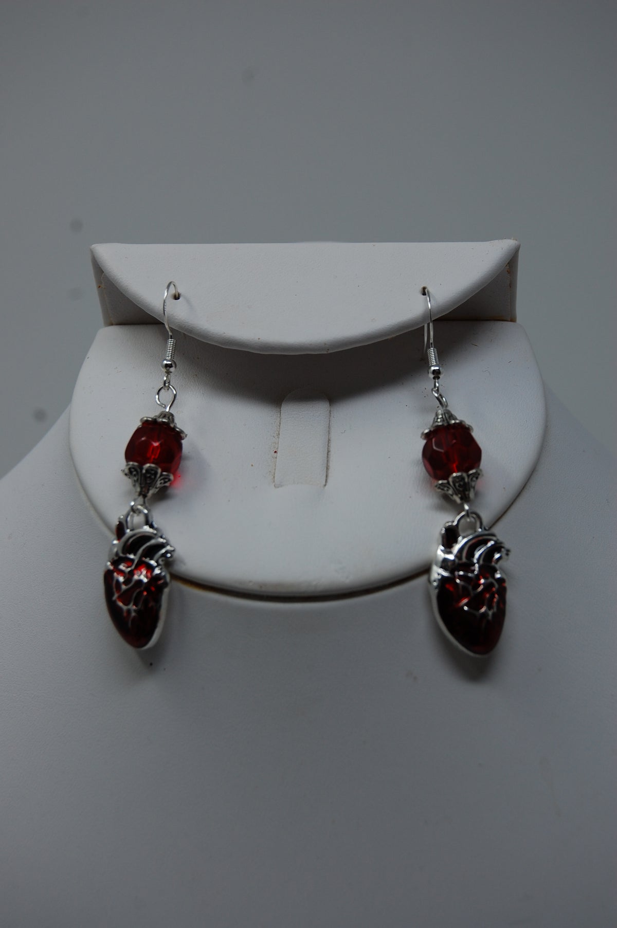 Human Heart Dangle Earrings