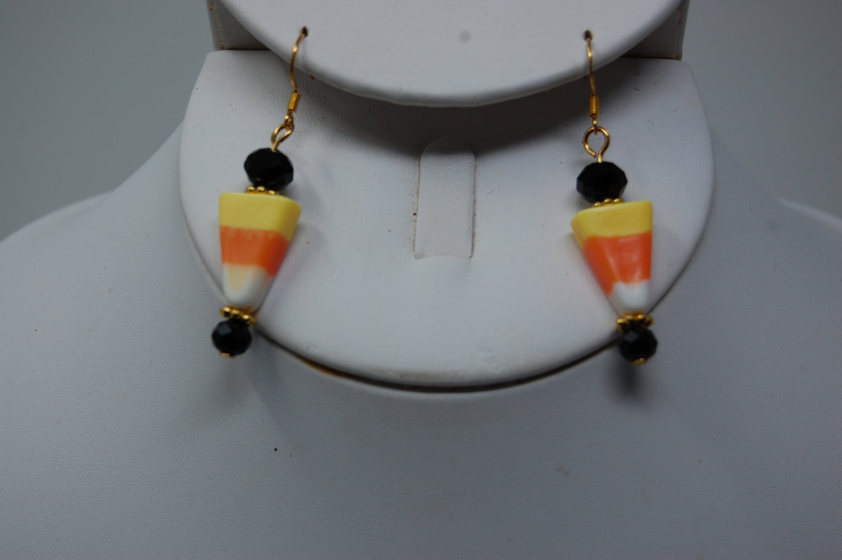Candy Corn Dangle Earrings