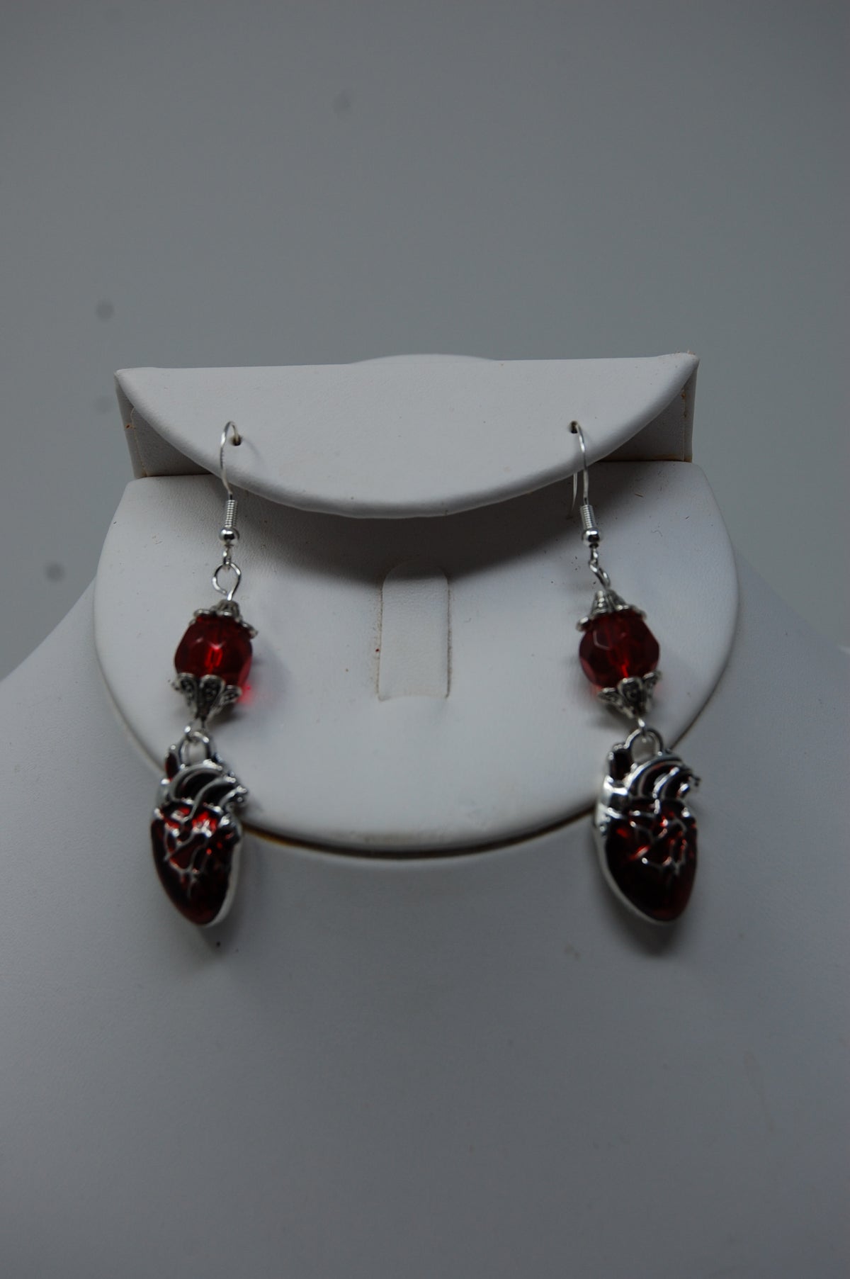 Human Heart Dangle Earrings