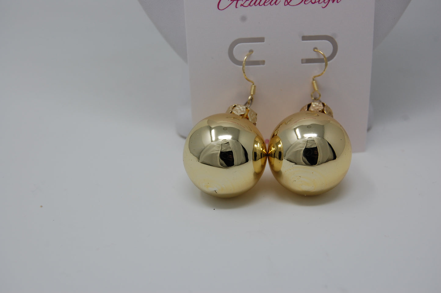 Shiny Gold Ornament Earrings