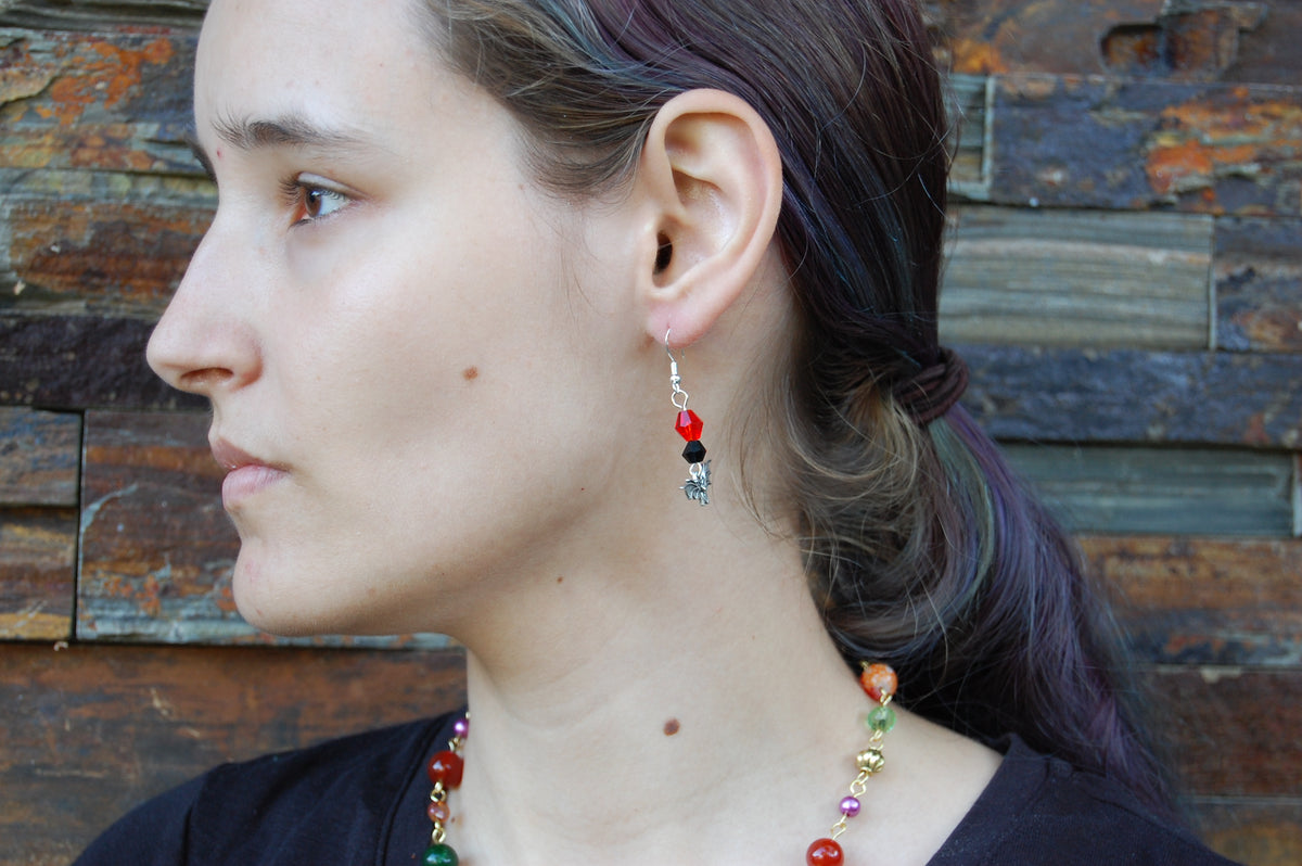 Bat Dangle Earrings