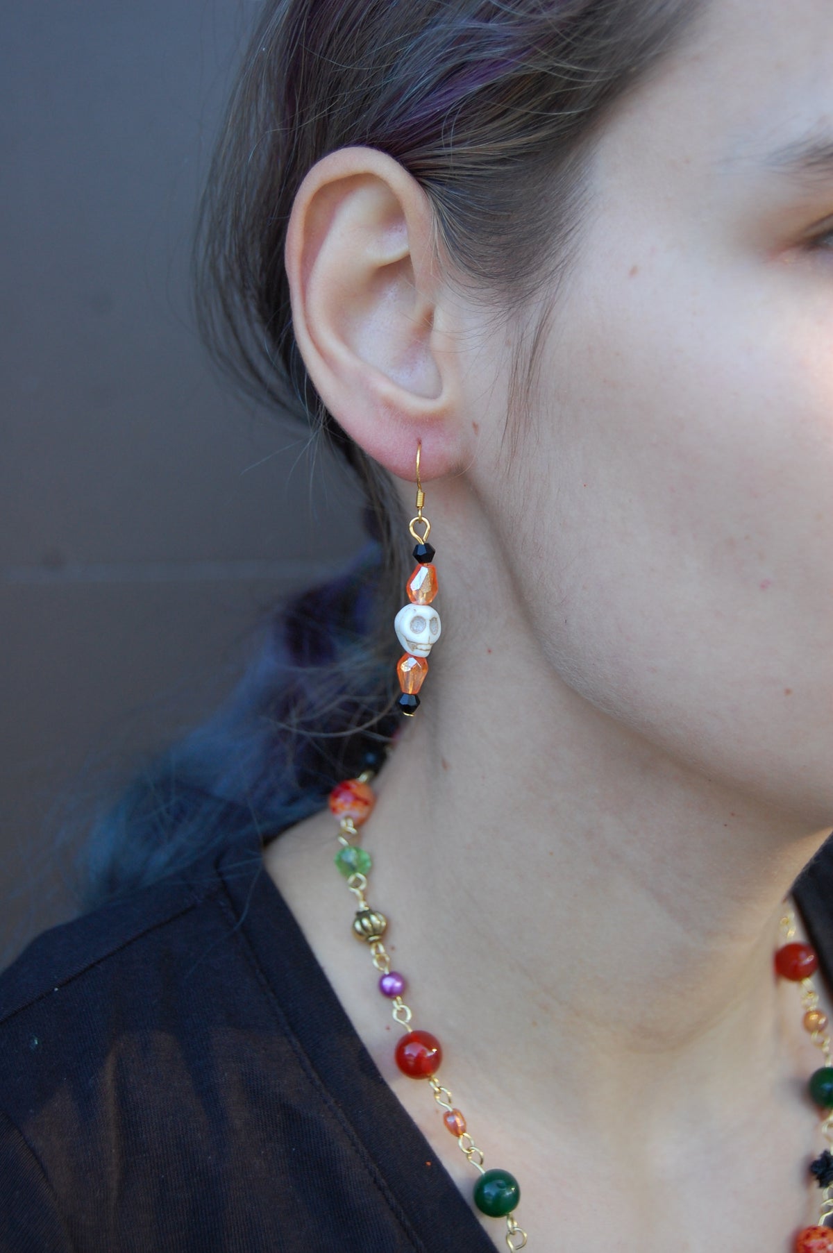 Skull Dangle Earrings