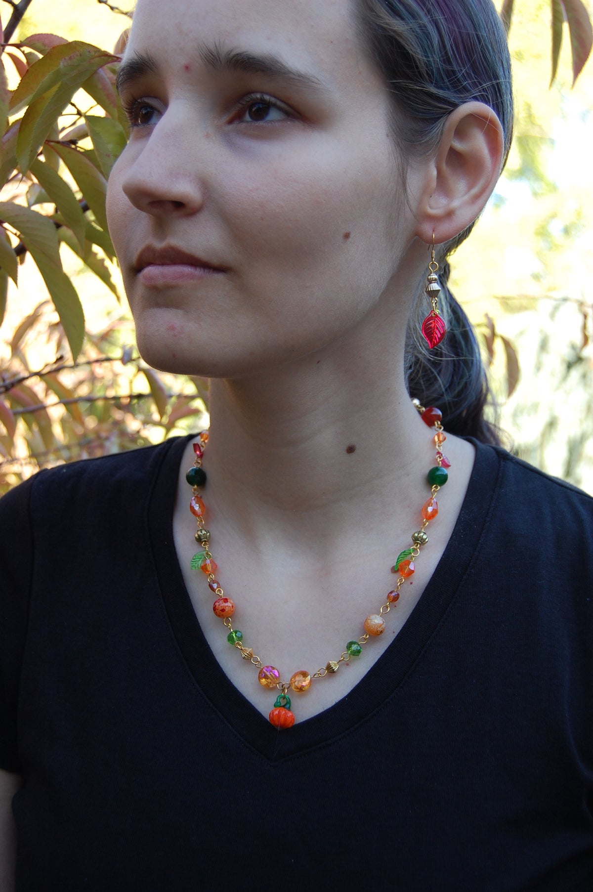 Autumn Pumpkin Necklace