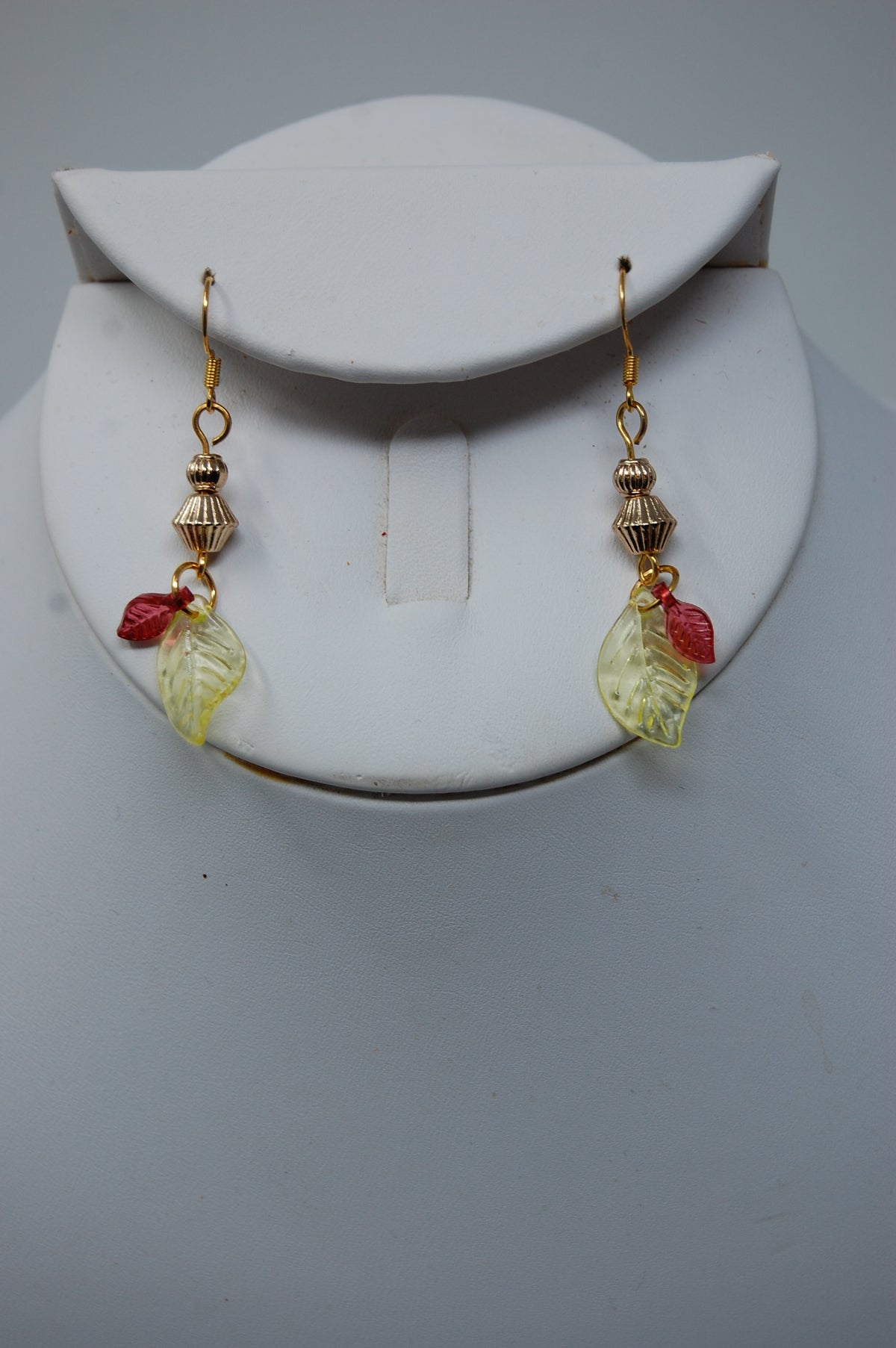 Small Autumn Leaf Dangle Earrings