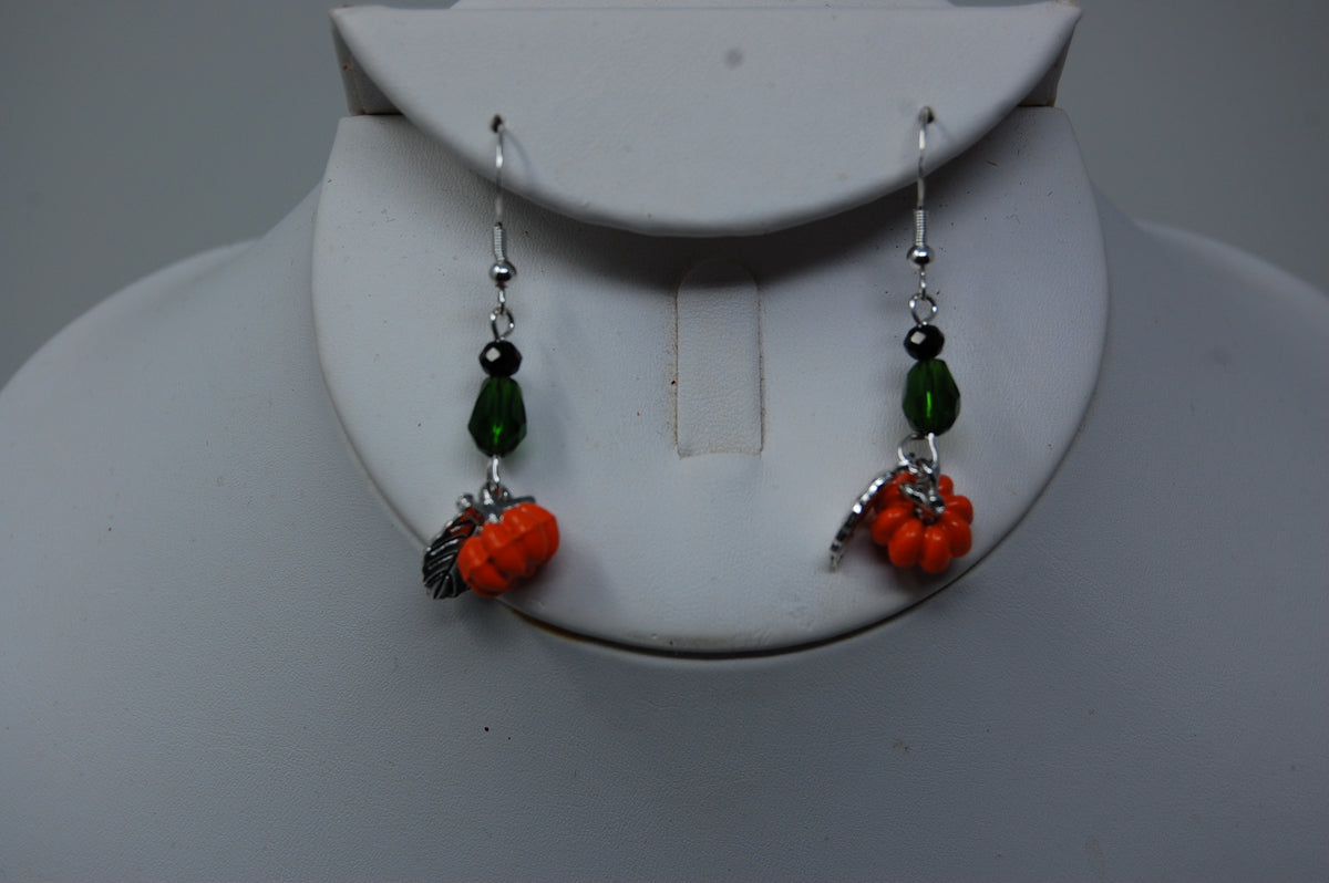 Pumpkin Dangle Earrings