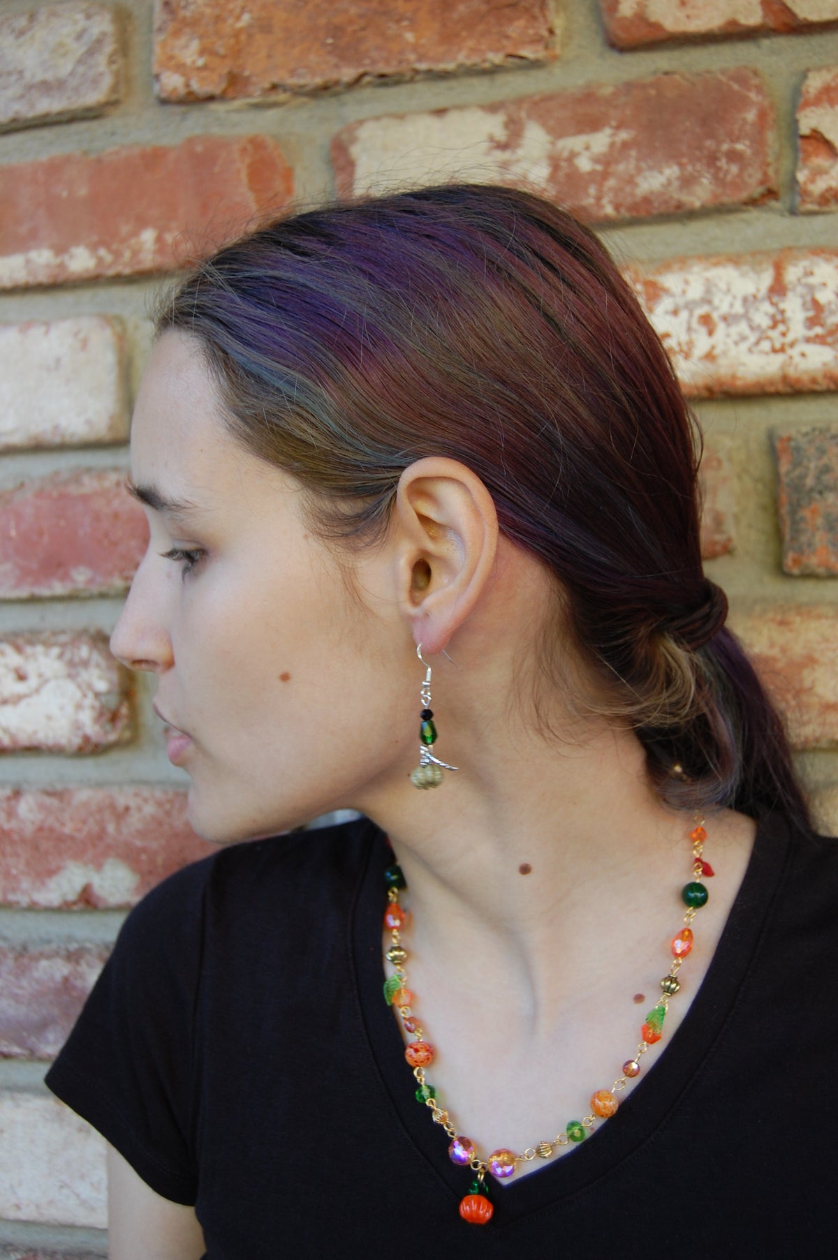Pumpkin Dangle Earrings