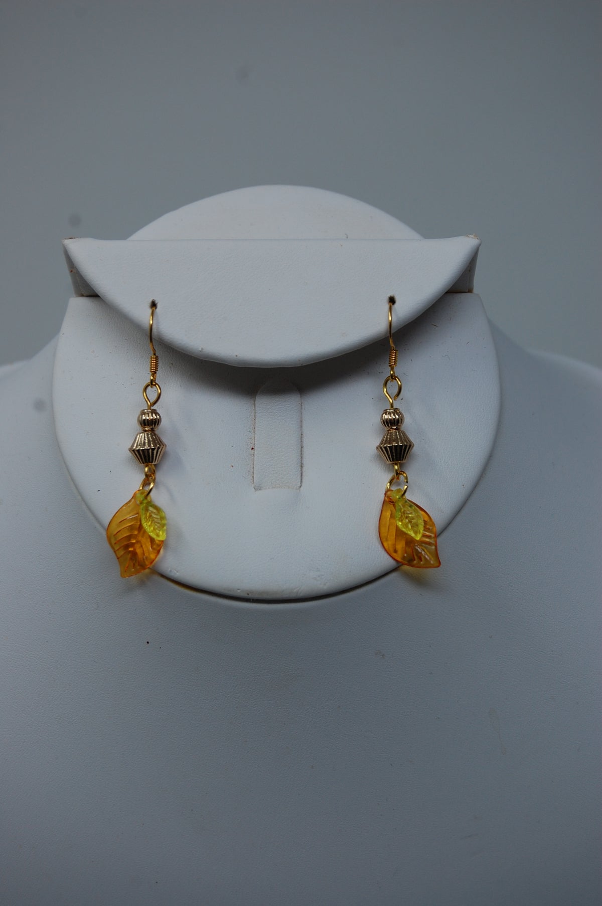 Small Autumn Leaf Dangle Earrings