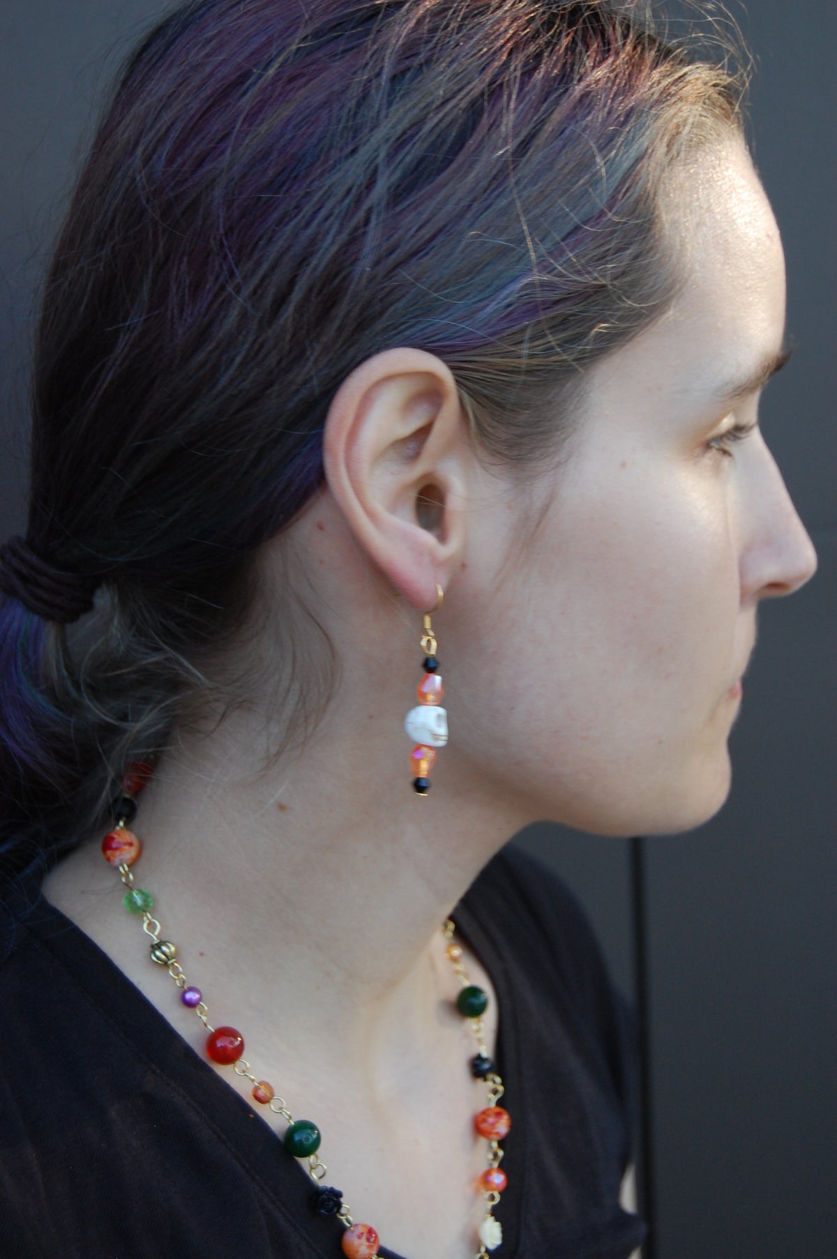 Skull Dangle Earrings