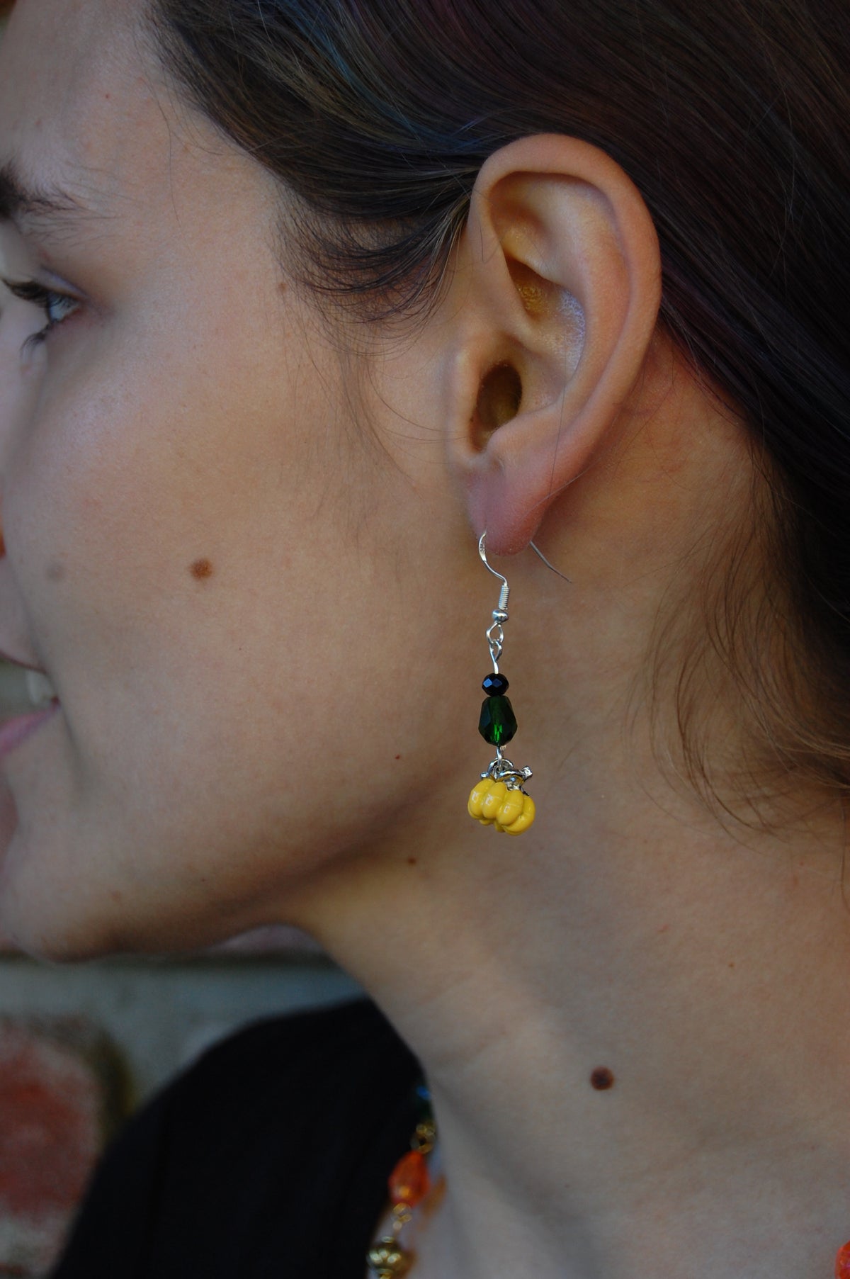 Pumpkin Dangle Earrings