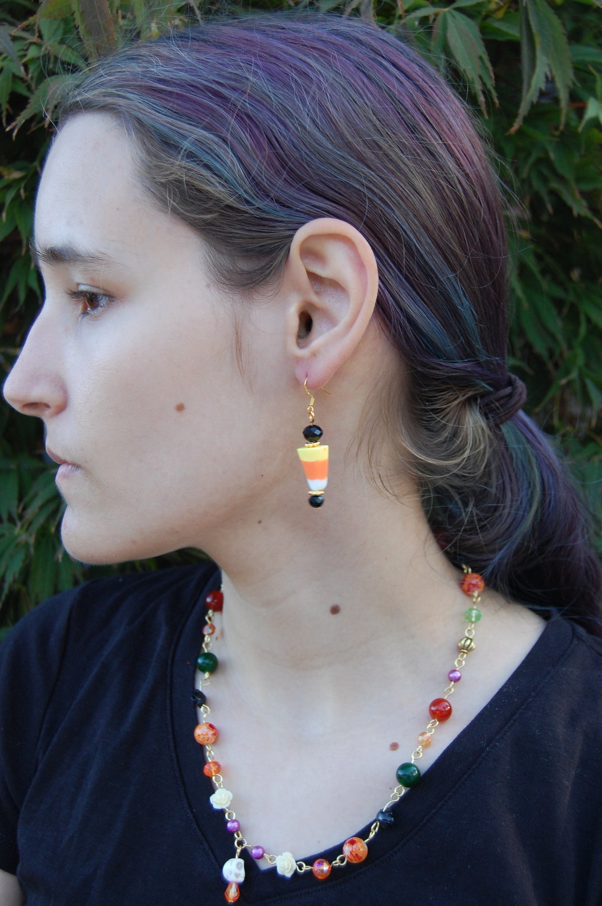 Candy Corn Dangle Earrings