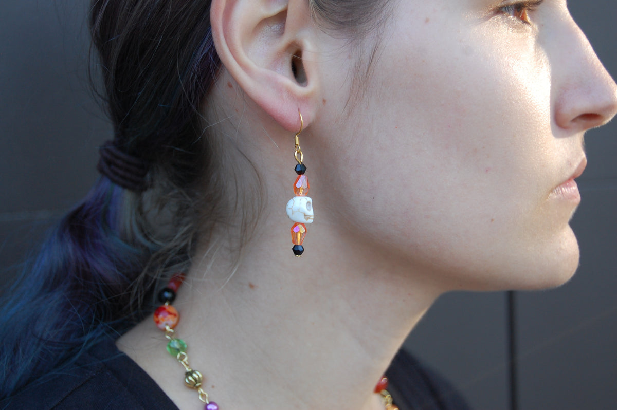 Skull Dangle Earrings