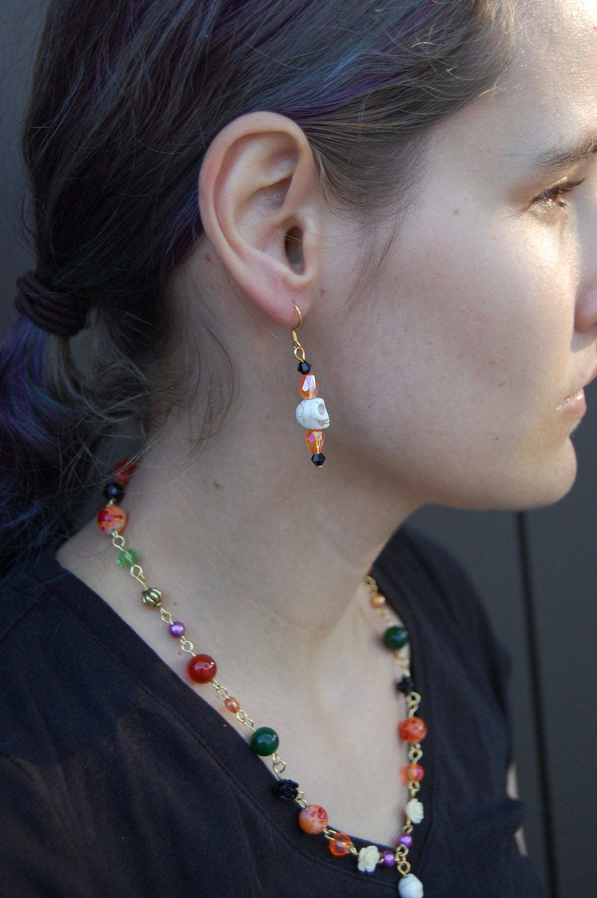 Skull Dangle Earrings