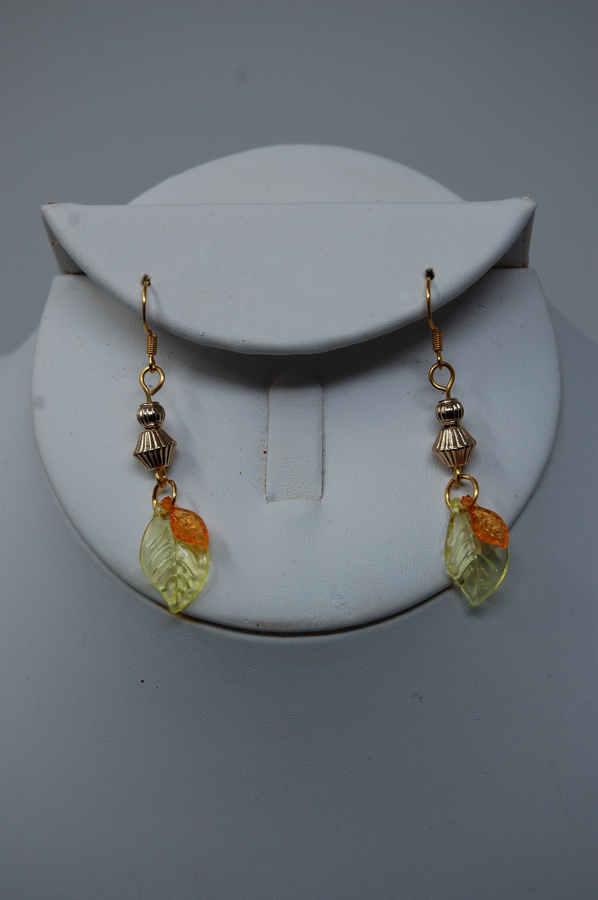 Small Autumn Leaf Dangle Earrings