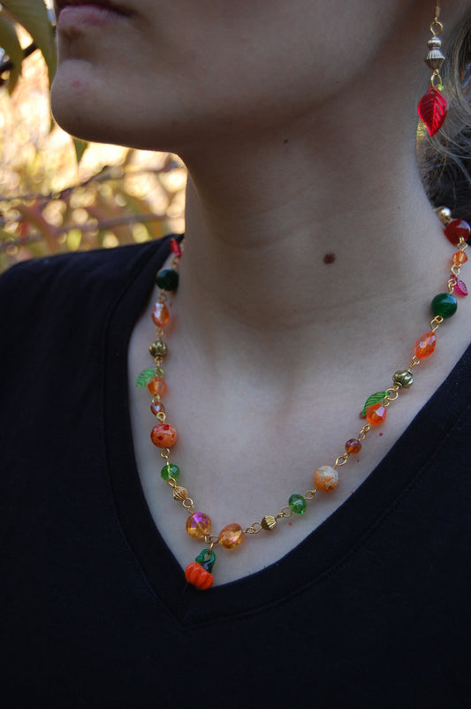 Autumn Pumpkin Necklace